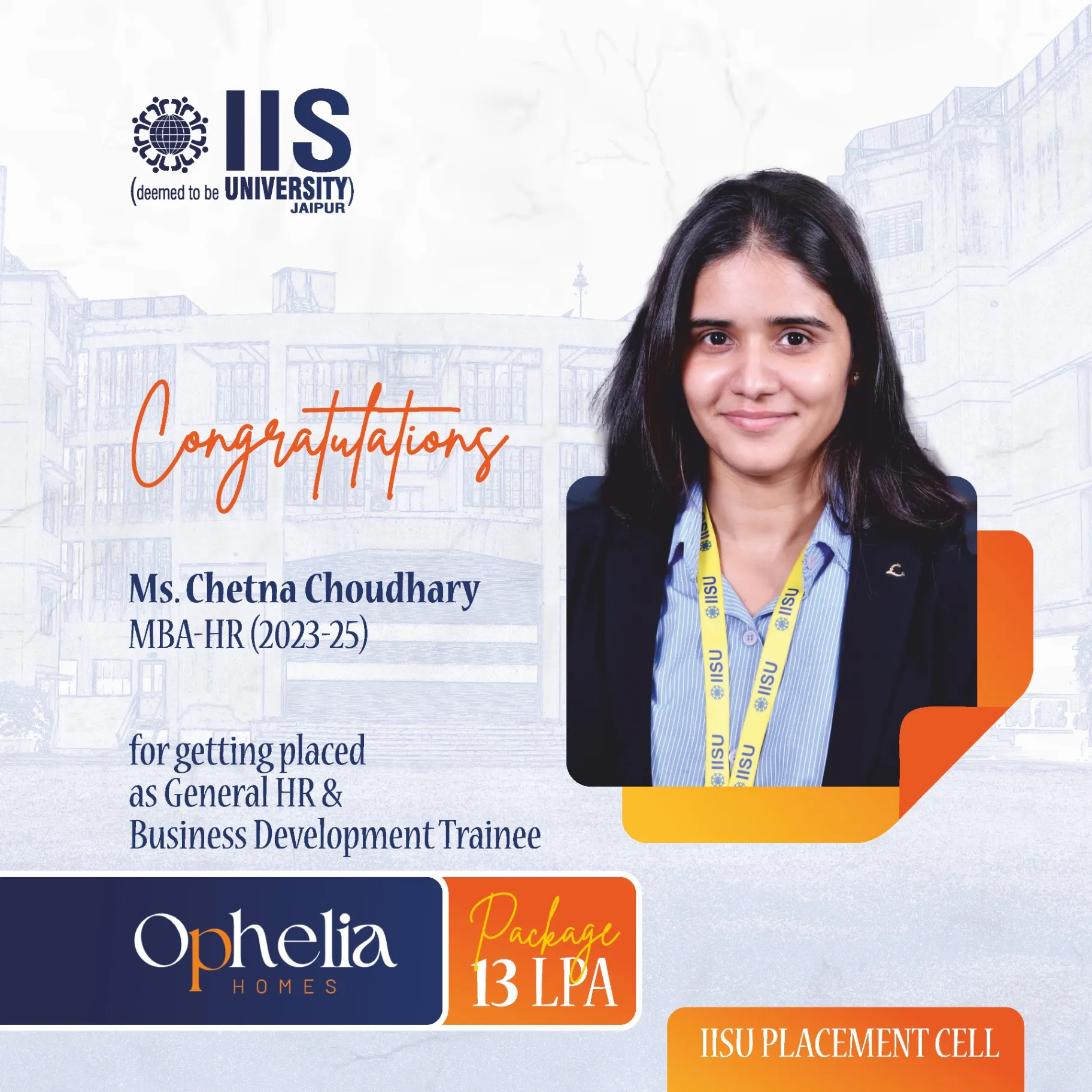 IIS University Placements